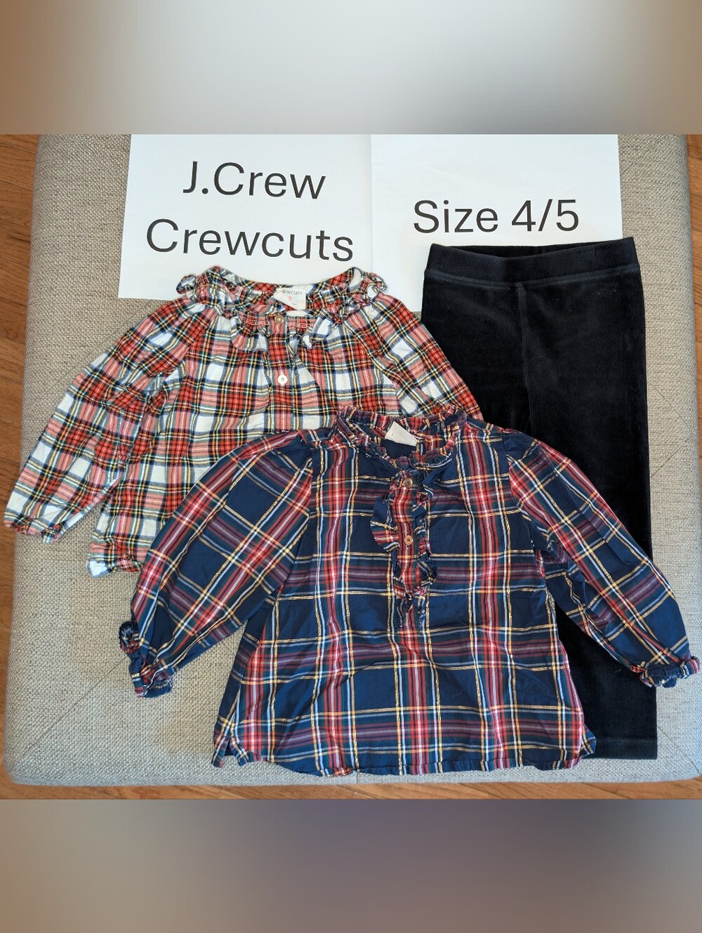 J.Crew Crewcuts 3 Piece Set Blouses And Leggings